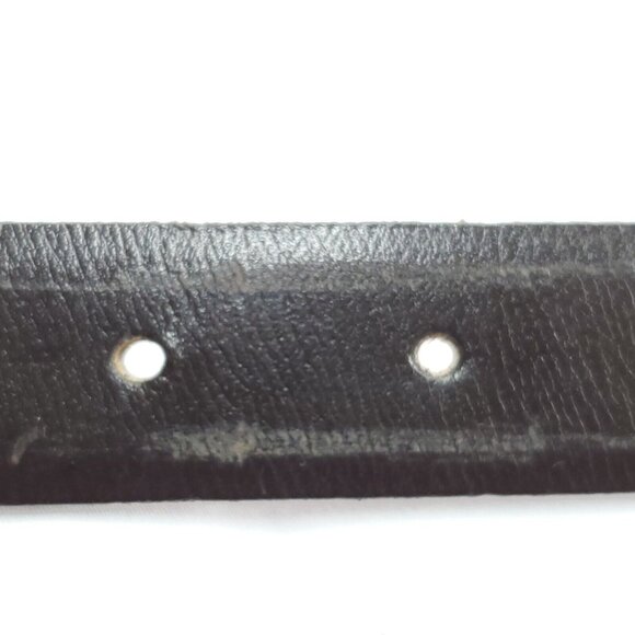 Dior Black and Brown Belt with Gold Buckle - Picture 6 of 8